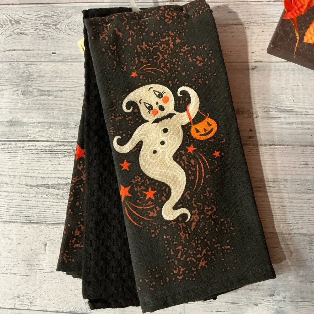 Set of 3 Johanna Parker Ghost Halloween Kitchen Towels